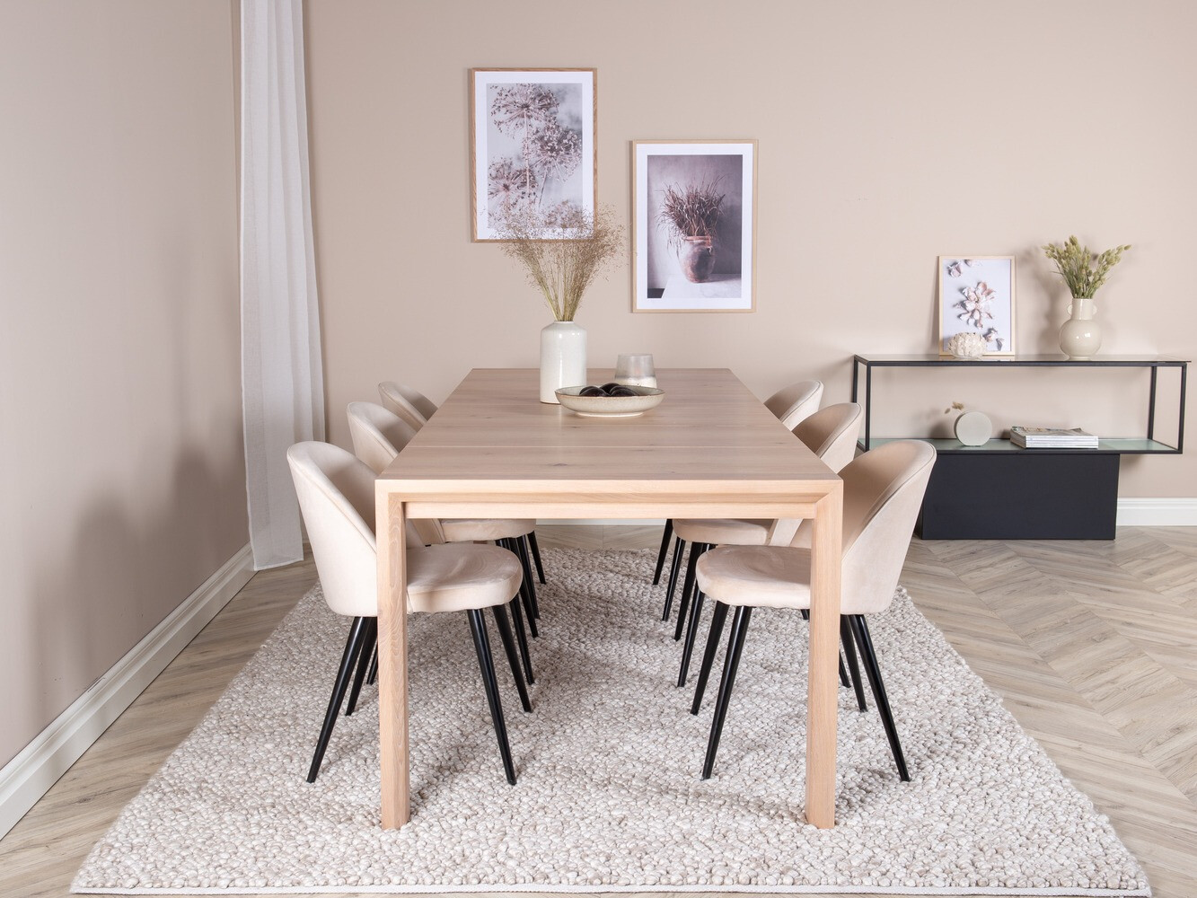 Conjunto de mesas y sillas para comedor Dallas 2062