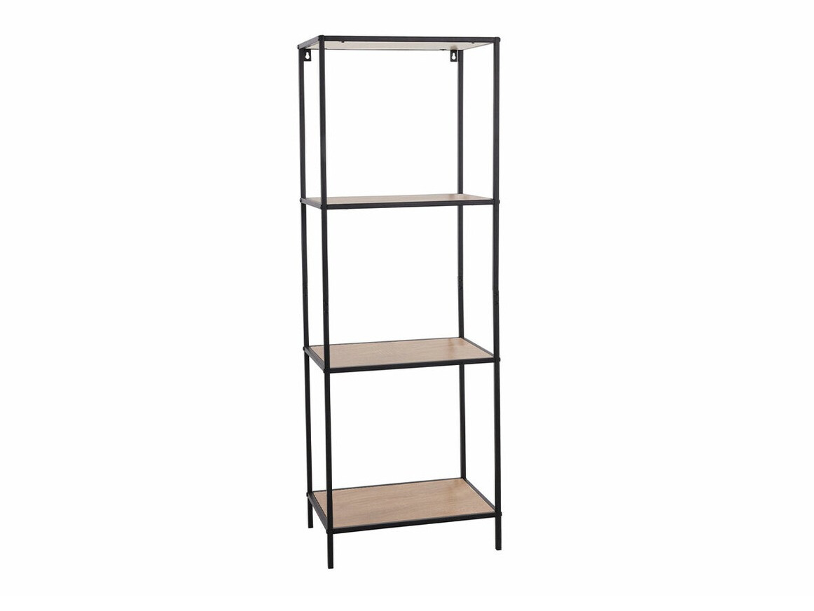 Estantería Richardson A104 (Negro + Luminoso madera)