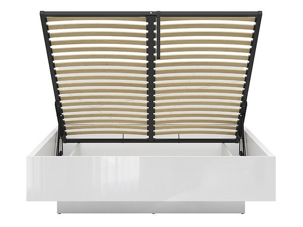 Cama Fivale 122 (Blanco brillante + Blanco)