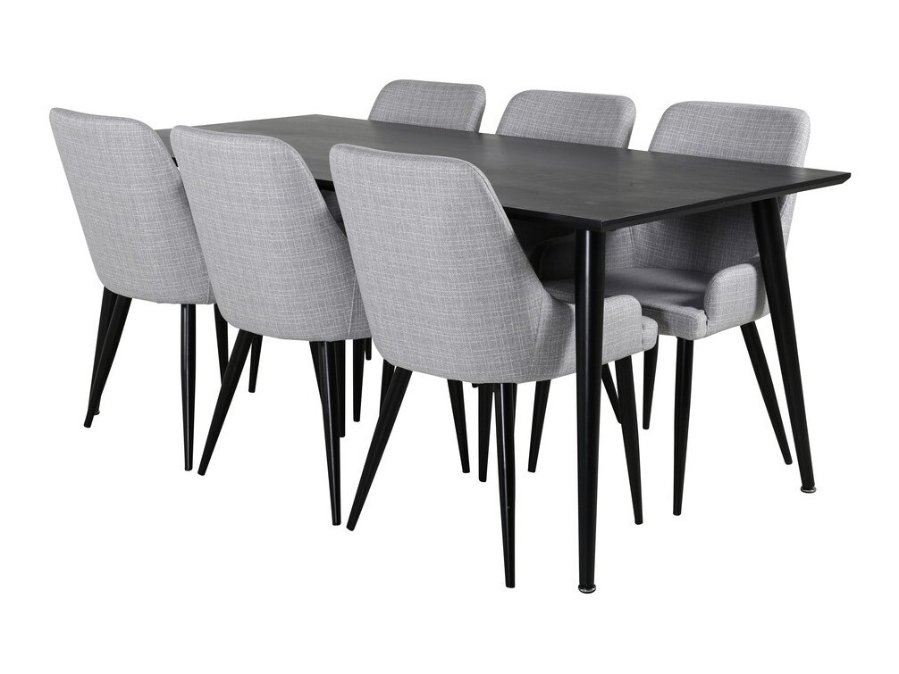 Conjunto de mesas y sillas para comedor Dallas 2599 (Negro)