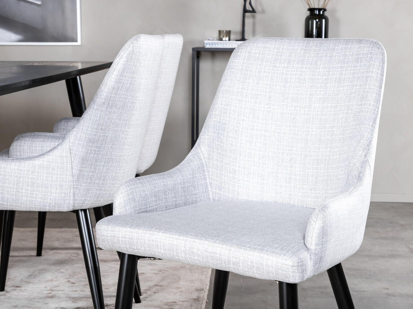 Conjunto de mesas y sillas para comedor Dallas 2599 (Negro)