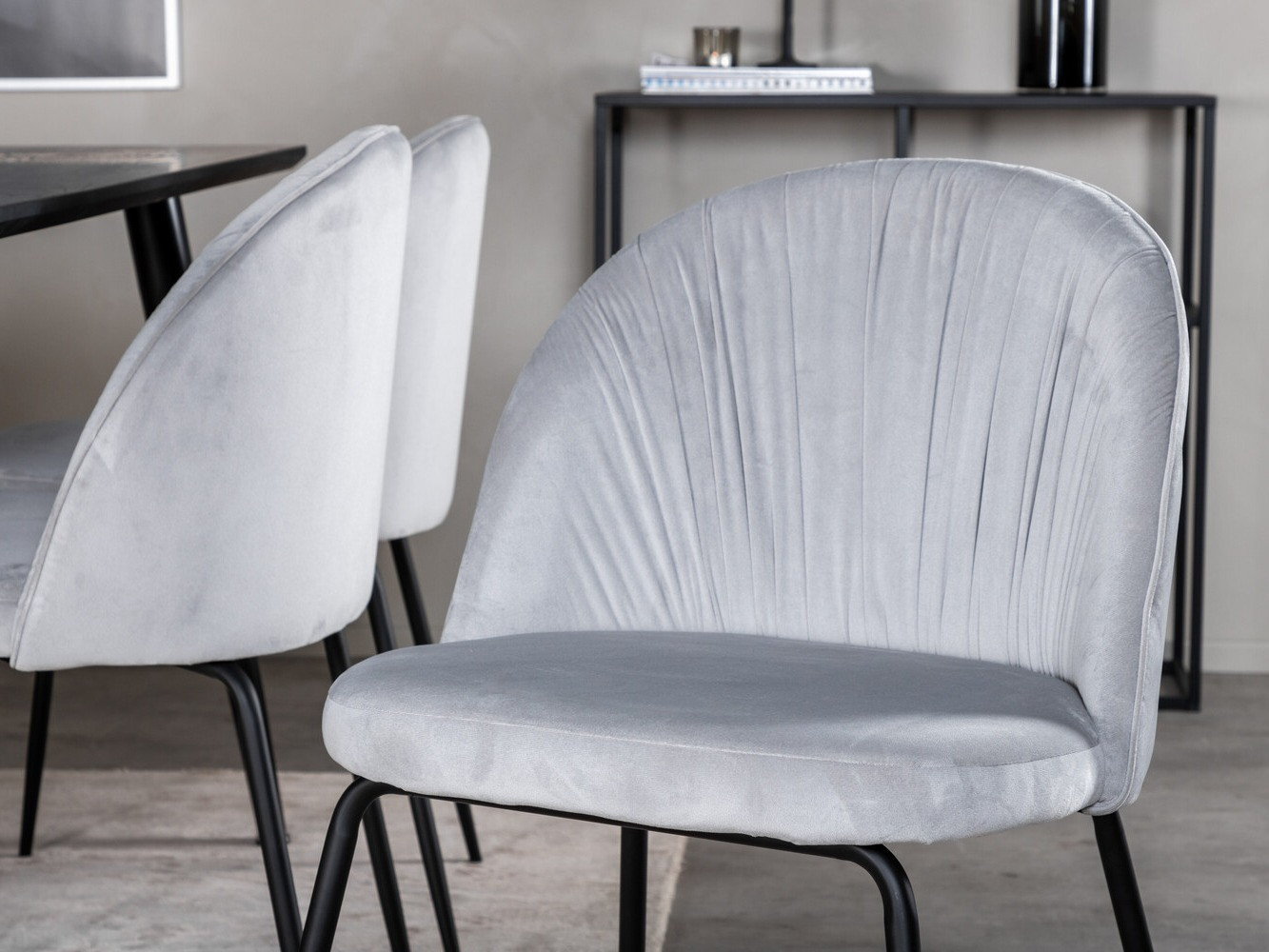 Conjunto de mesas y sillas para comedor Dallas 2600 (Negro)