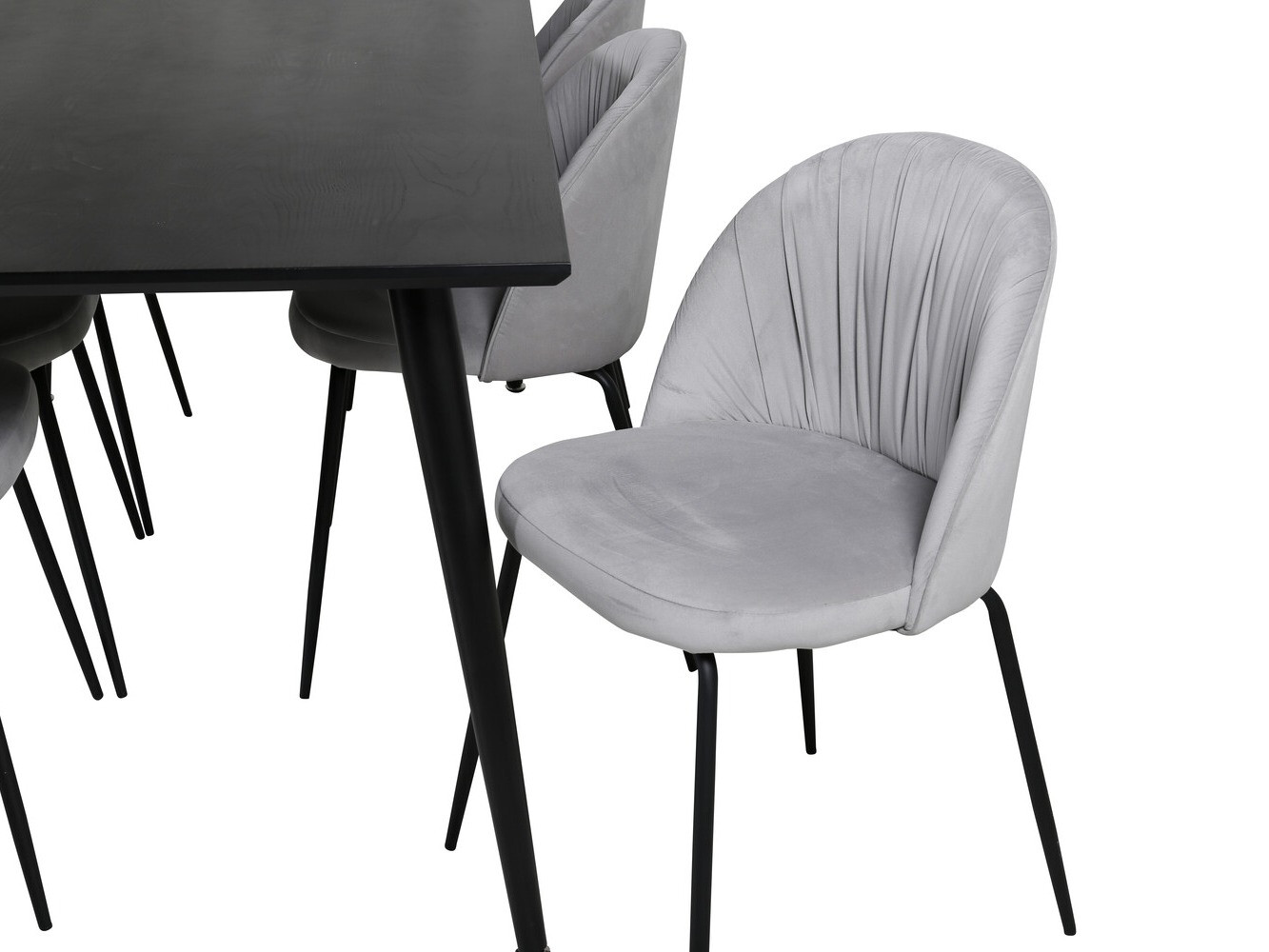 Conjunto de mesas y sillas para comedor Dallas 2600 (Negro)