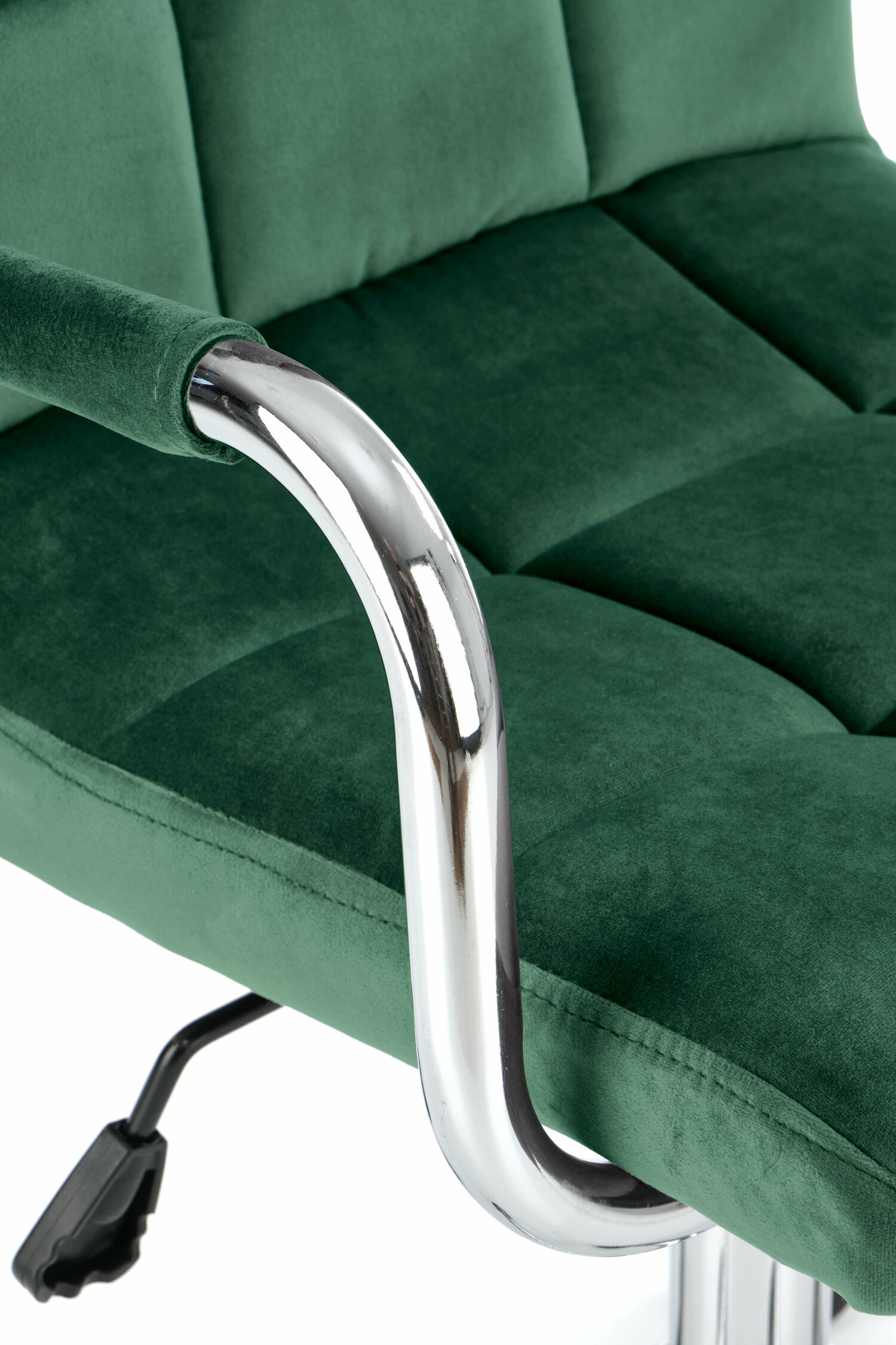Silla de oficina Houston 1198 (Verde oscuro + Plata)