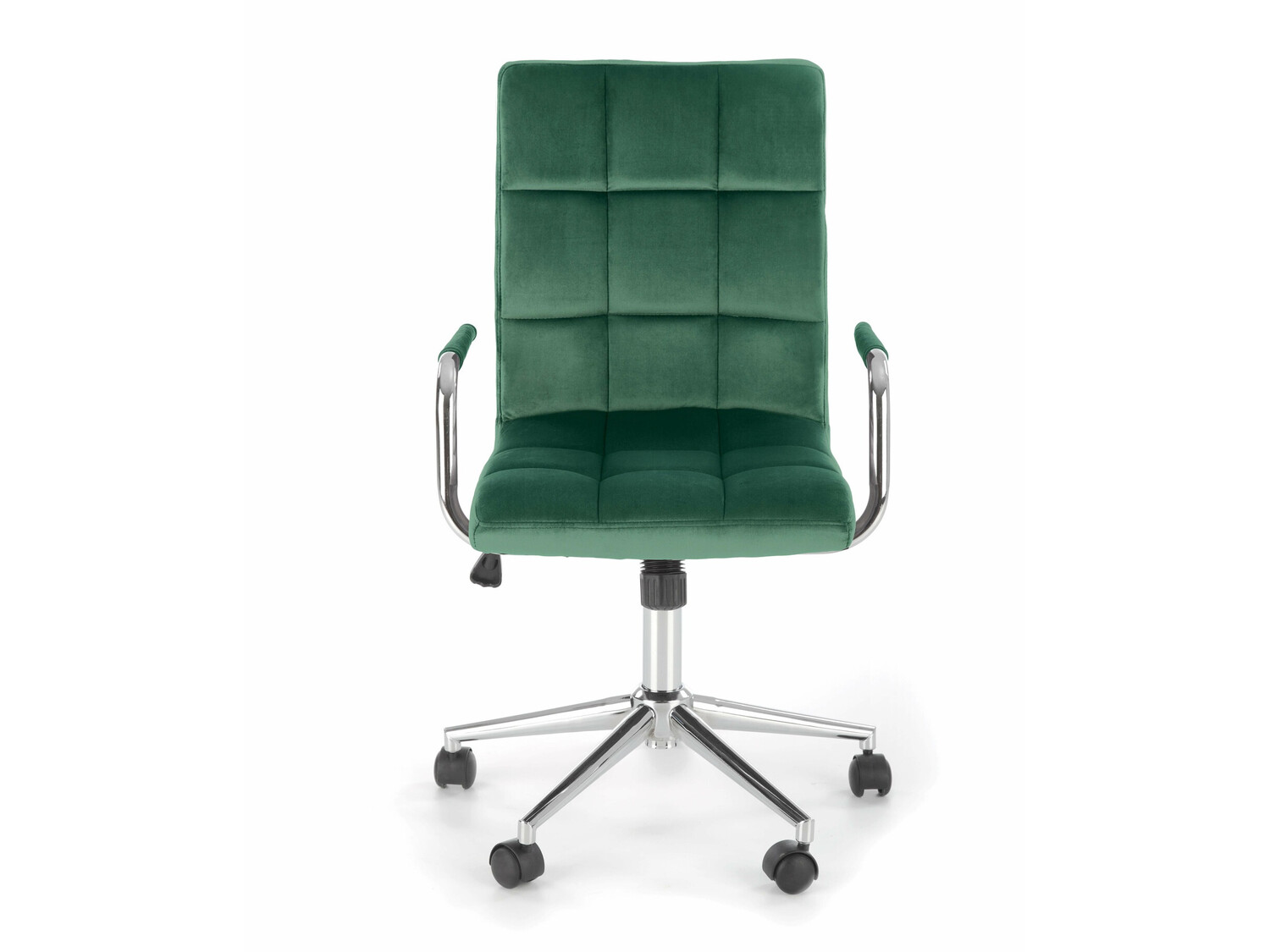 Silla de oficina Houston 1198 (Verde oscuro + Plata)