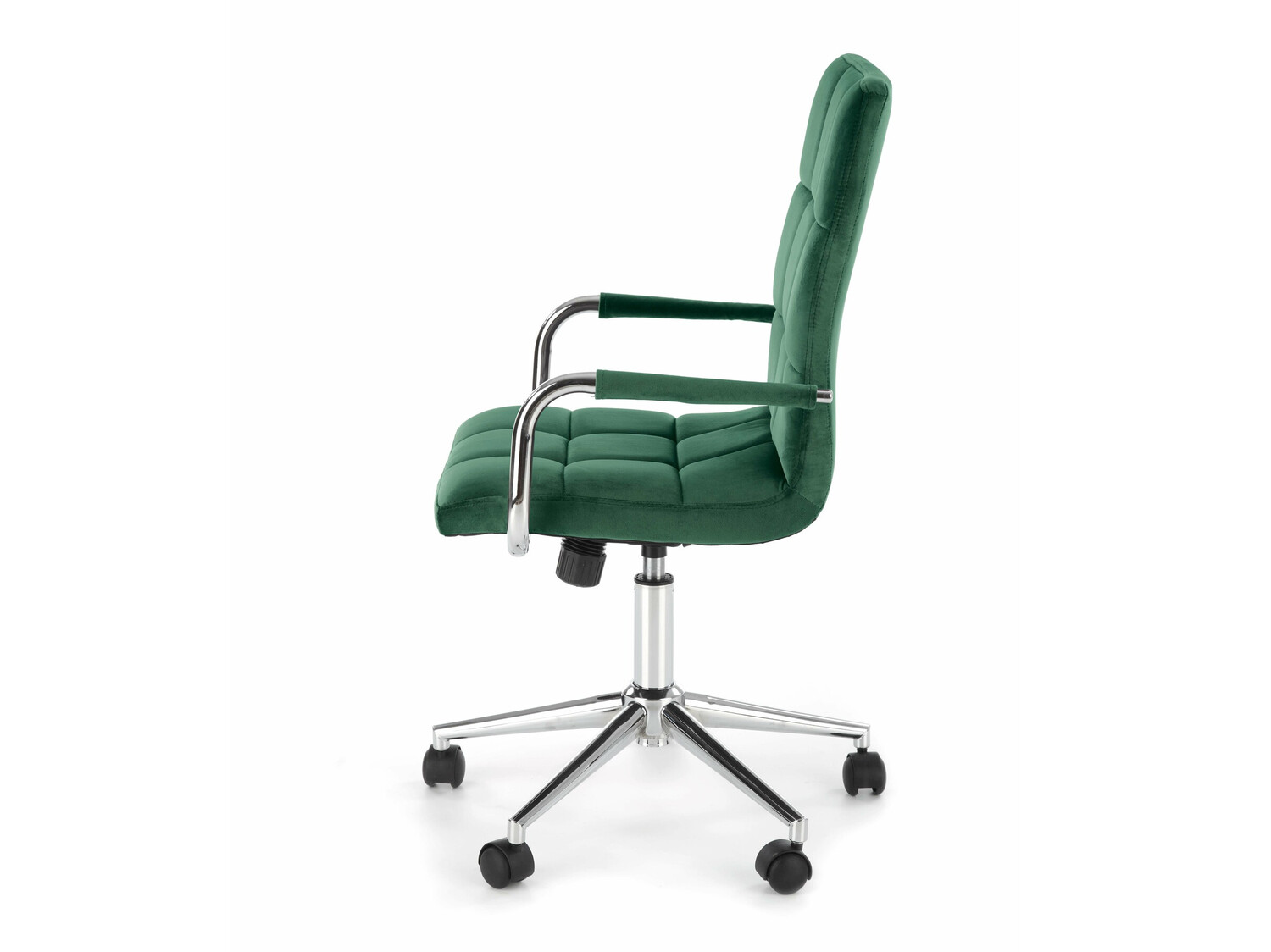 Silla de oficina Houston 1198 (Verde oscuro + Plata)