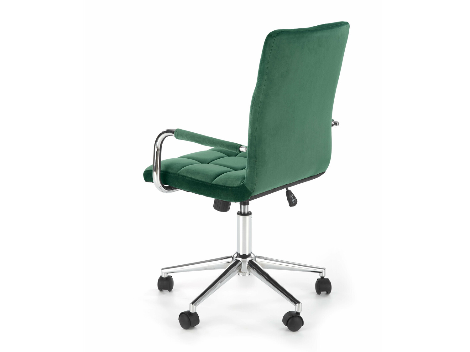 Silla de oficina Houston 1198 (Verde oscuro + Plata)
