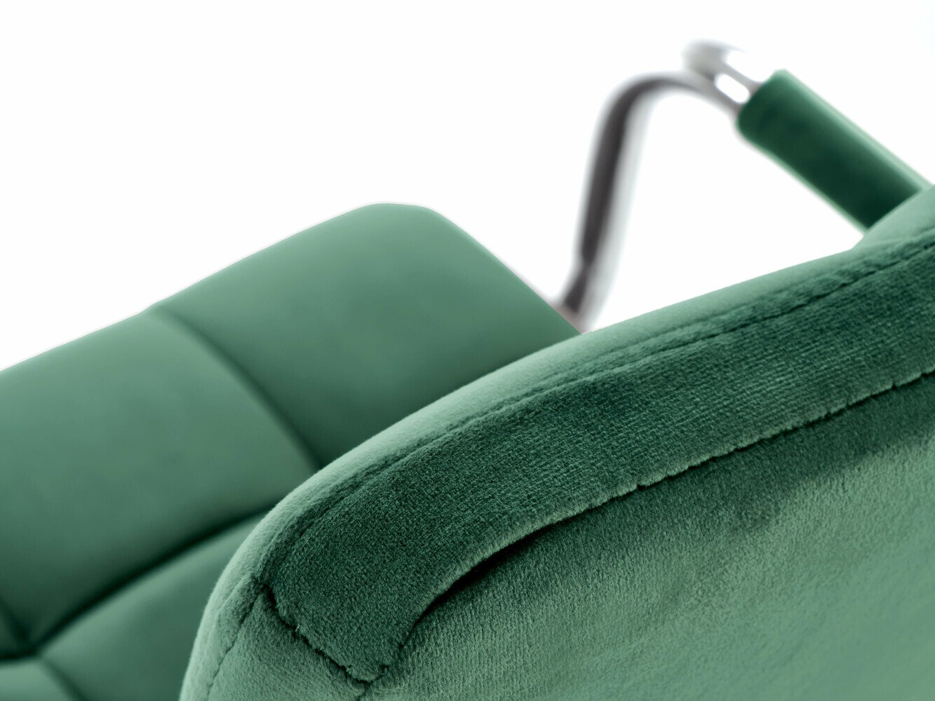 Silla de oficina Houston 1198 (Verde oscuro + Plata)