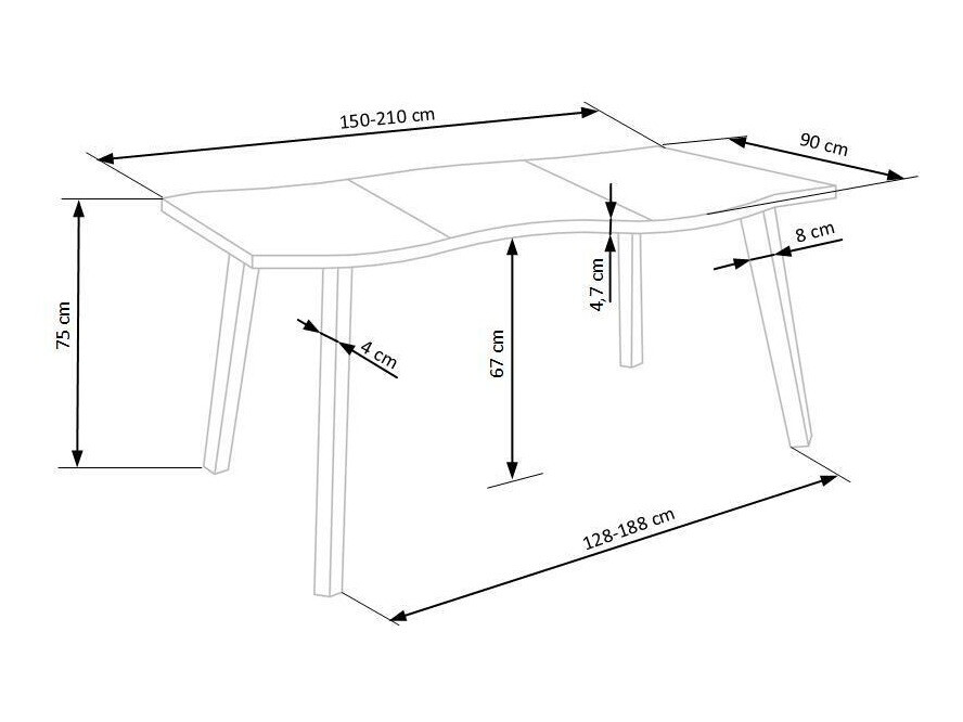 Conjunto de mesas y sillas para comedor Houston Lector
