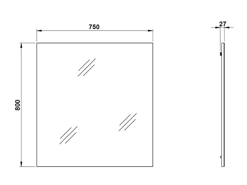 Espejo Salciro 107 (Blanco)