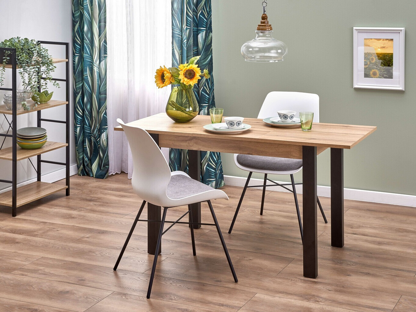 Mesa Houston 1208 (Roble wotan + Negro)