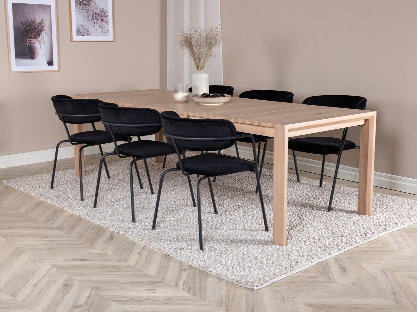Conjunto de mesas y sillas para comedor Dallas 2055 (Roble)