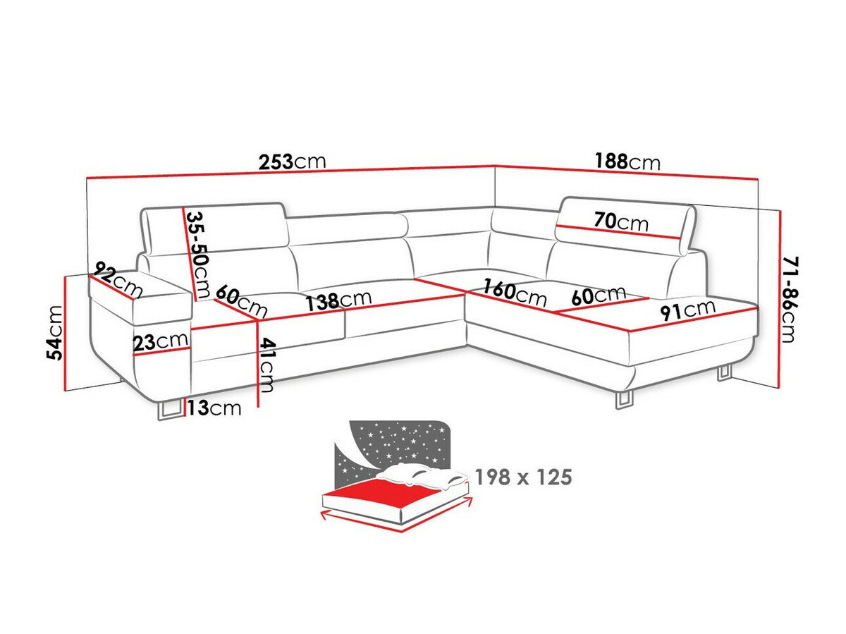 Sofá rinconero Comfivo Liberta (Poso 01)