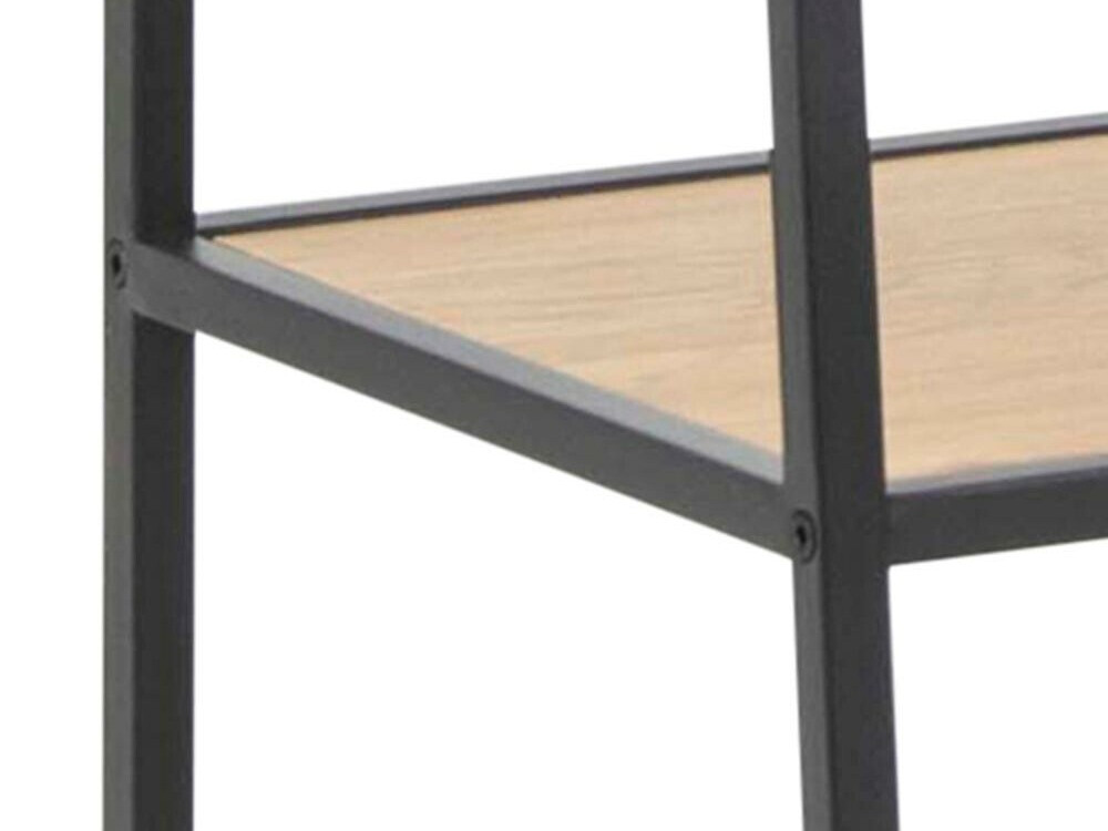 Estantería Norsica Sevferi 156 (Negro + Roble salvaje)