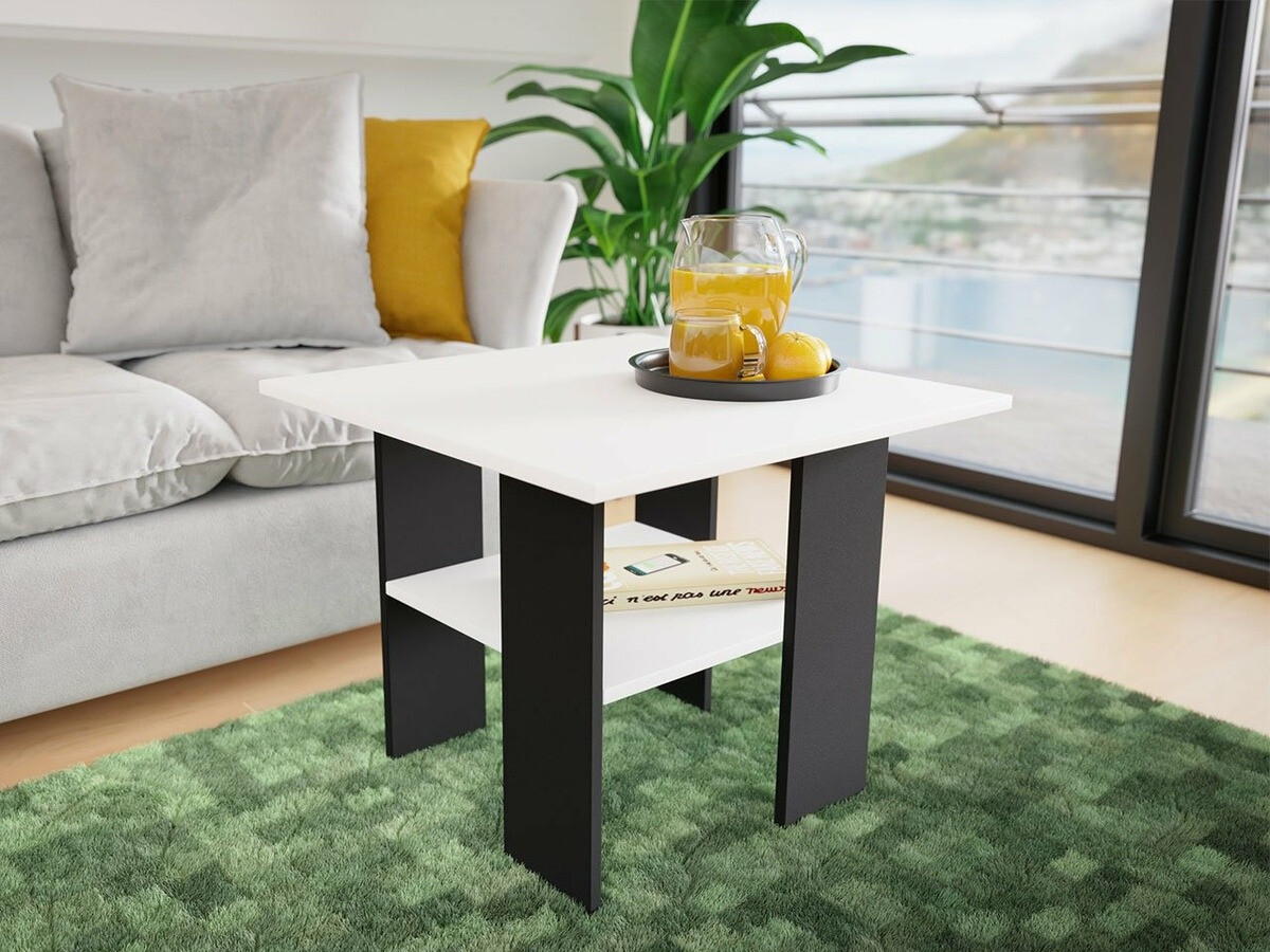 Mesa de centro Reading 102 (Negro + Blanco)