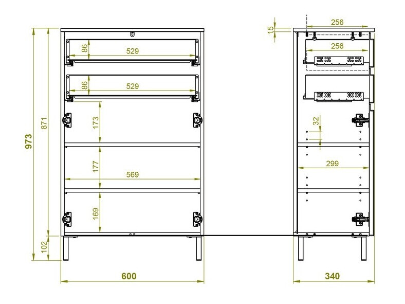 Armario de pie para baño Levtalo 102