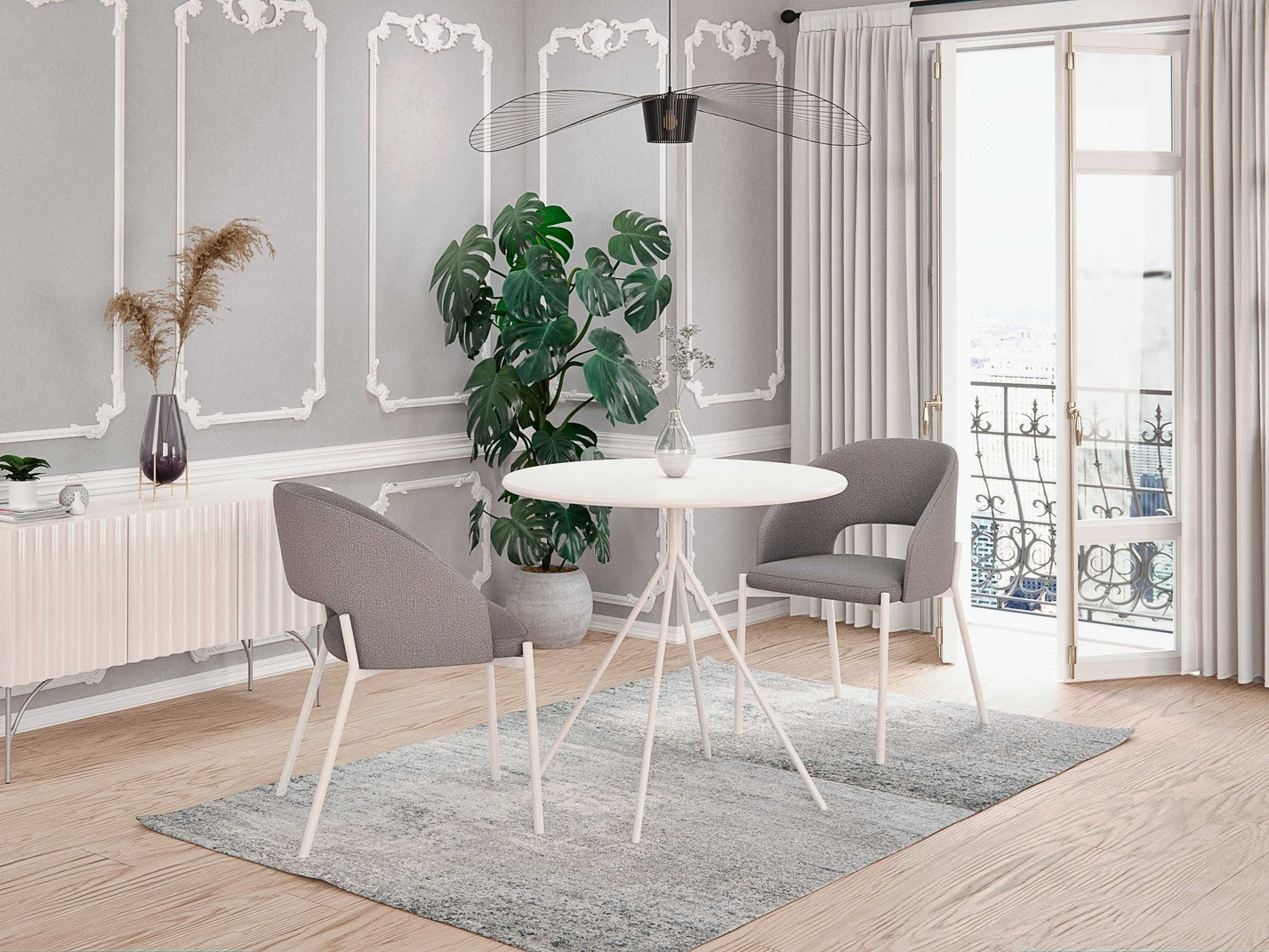 Mesa Houston 1204 (Mate blanco)