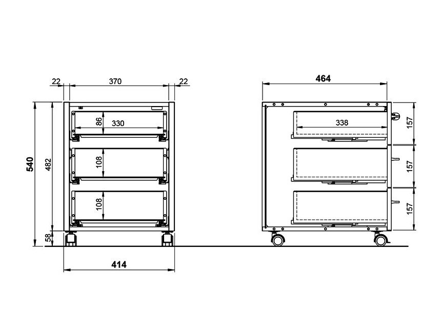 Archivador Fivcalu 100 (Navarra roble + Grafito)