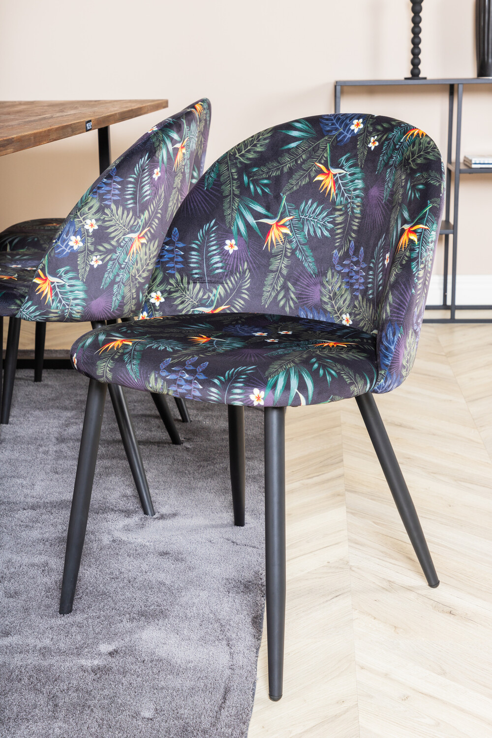 Conjunto de comedor Dallas 1598 (Patrón floral)