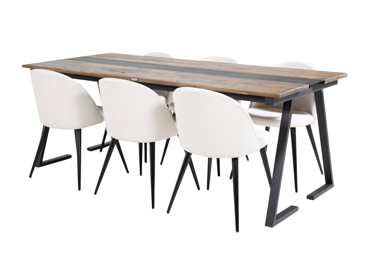 Conjunto de mesas y sillas para comedor Dallas 1945