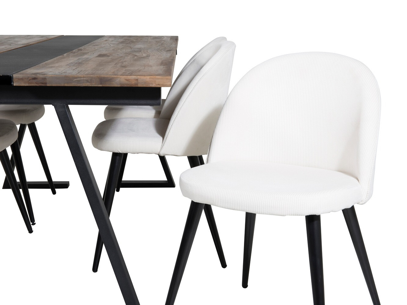 Conjunto de mesas y sillas para comedor Dallas 1945