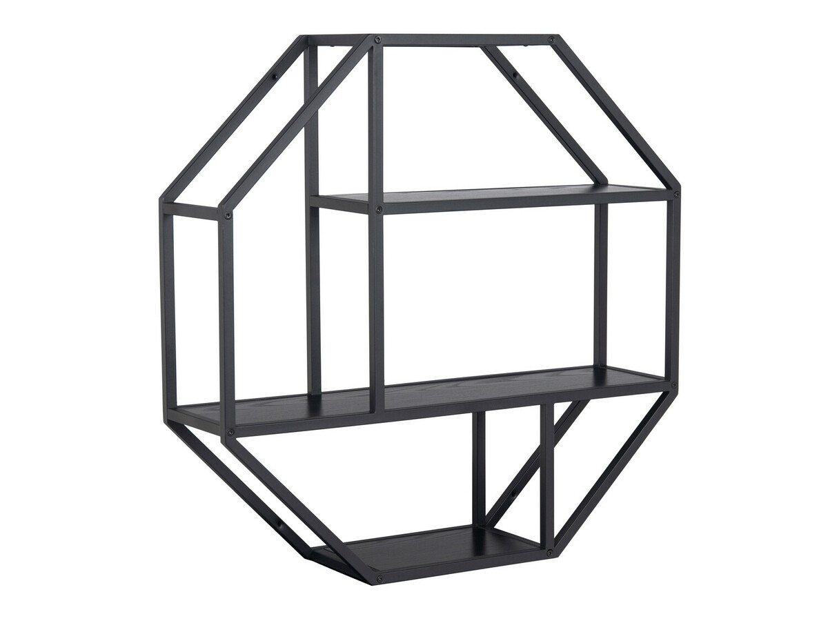 Estantería de pared Norsica Sevferi 144 (Negro)