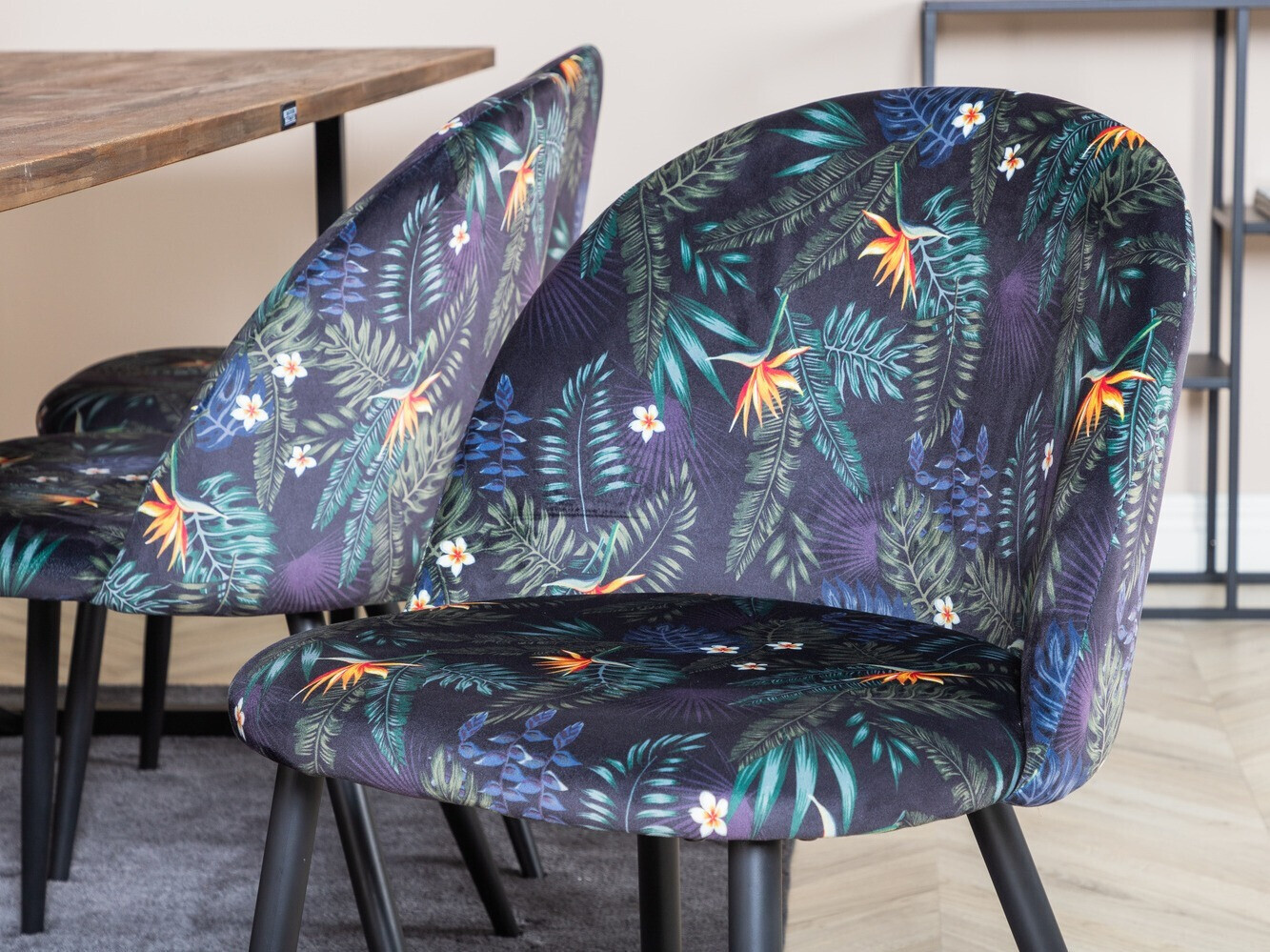 Conjunto de comedor Dallas 1598 (Patrón floral)