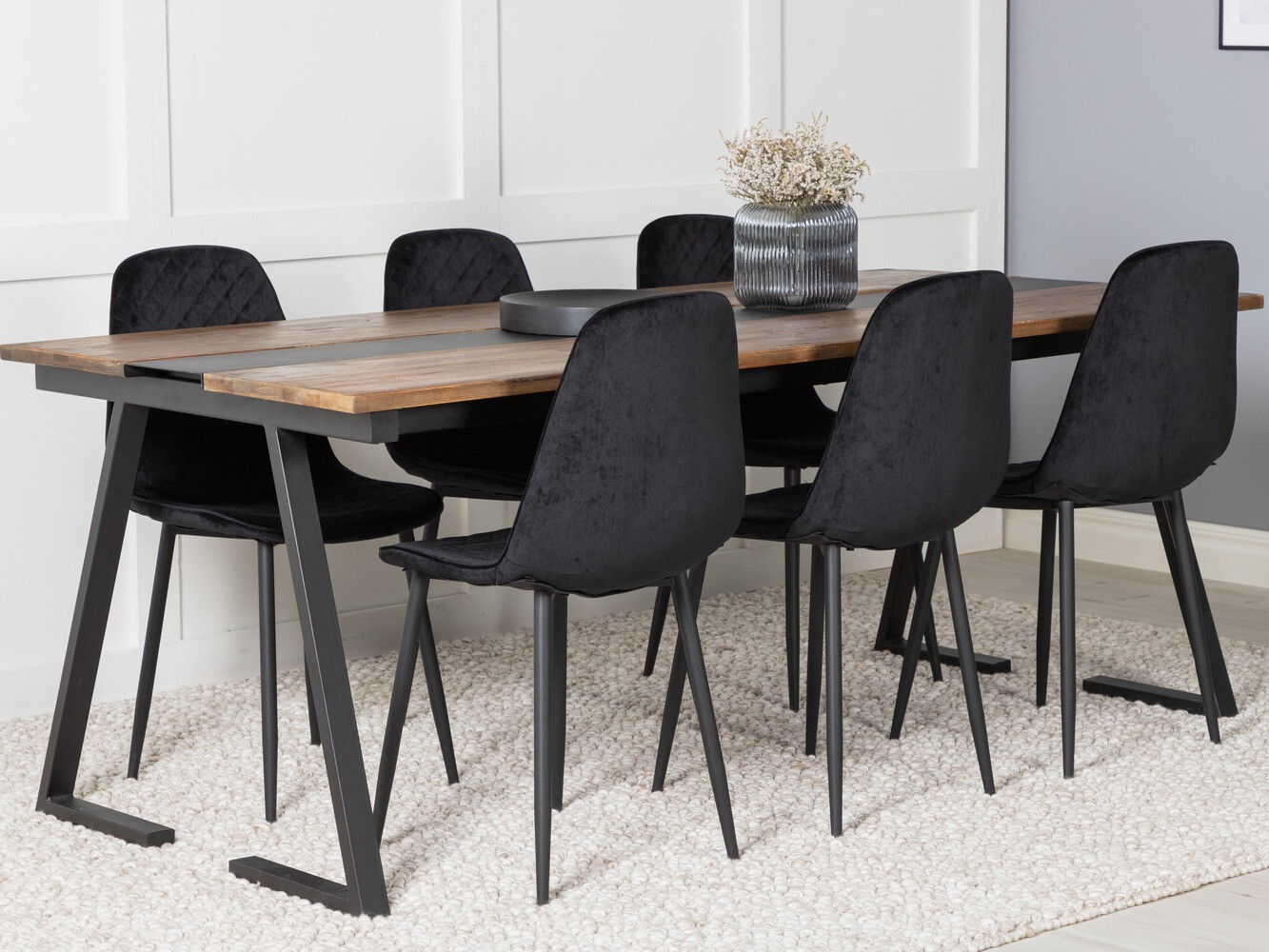 Conjunto de mesas y sillas para comedor Dallas 1946