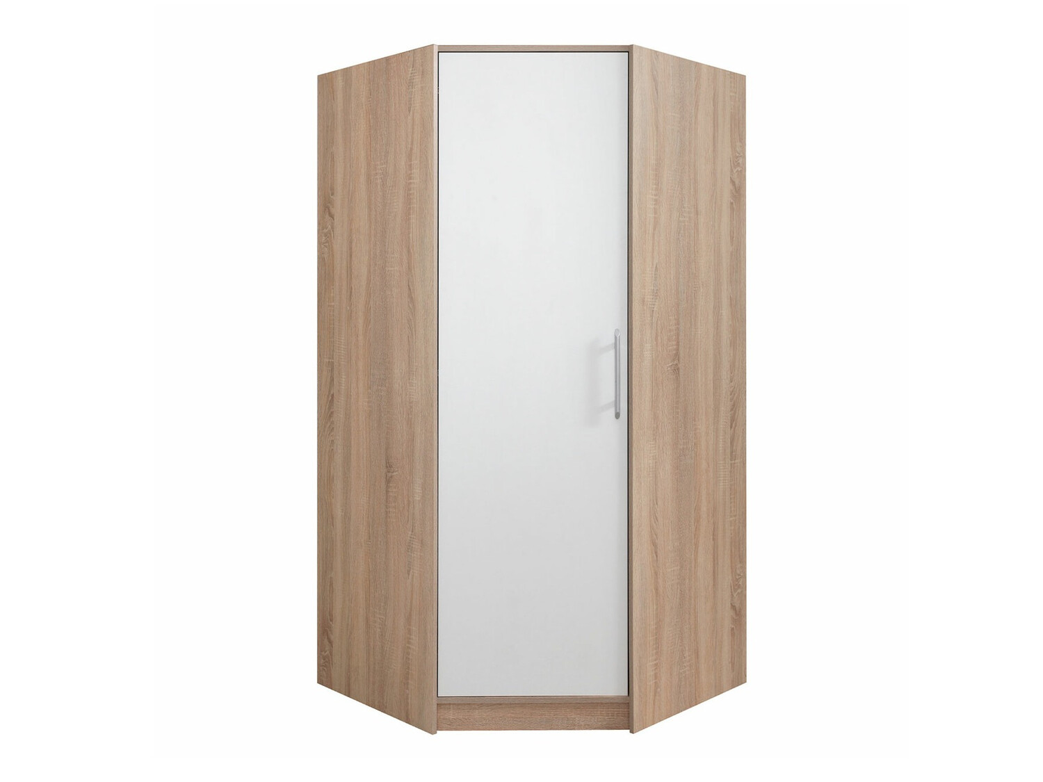 Armario de rincón Cavmero 106 (Roble Sonoma + Blanco)