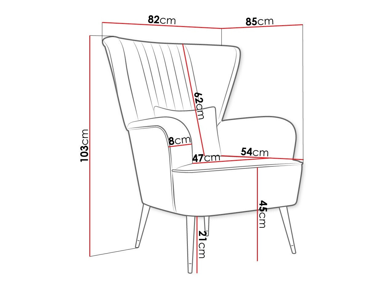 Sillón Orem 111 (Magic Velvet 2216)