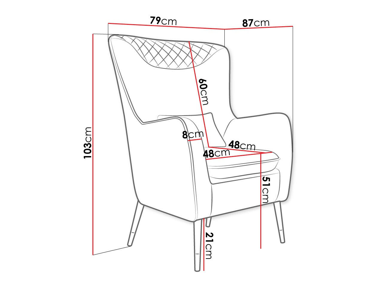 Sillón Orem 114 (Magic Velvet 2201)