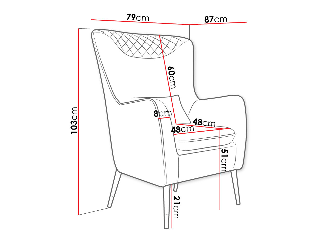 Sillón Orem 114 (Magic Velvet 2234)