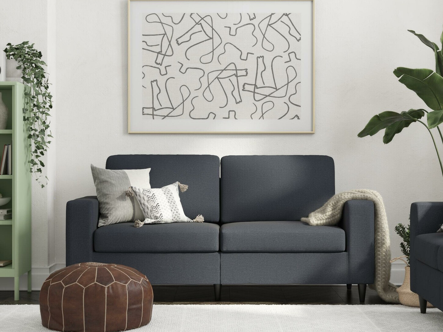 Sofá Tulsa 444 (Azul oscuro)