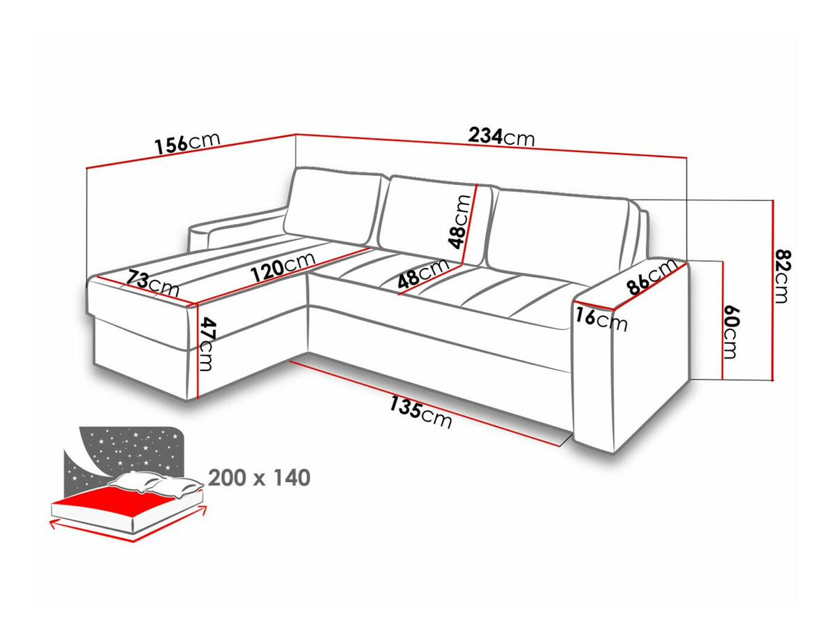Sofá rinconero Providence 162 (Soft 066 + Lux 02)