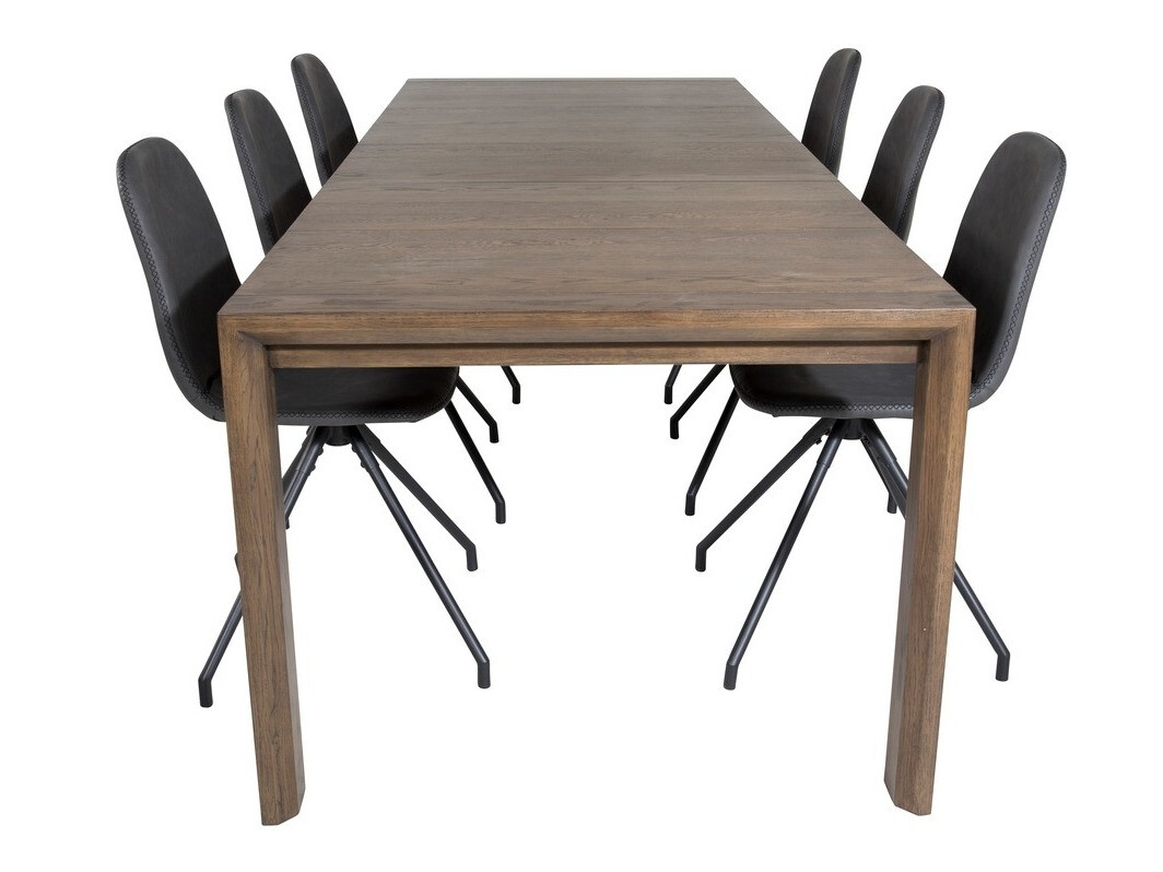 Conjunto de comedor Dallas 2036 (Negro)