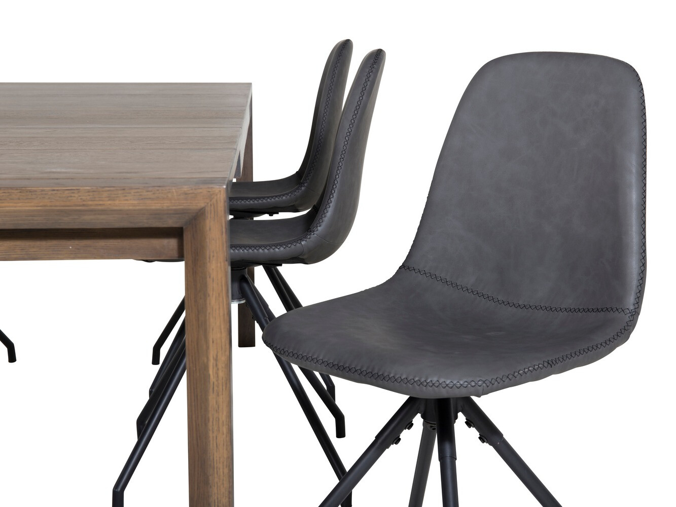 Conjunto de comedor Dallas 2036 (Negro)