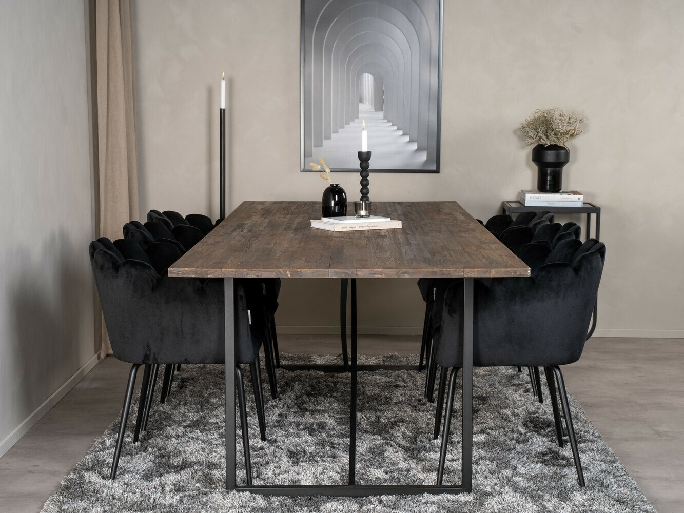 Conjunto de mesas y sillas para comedor Dallas 1600