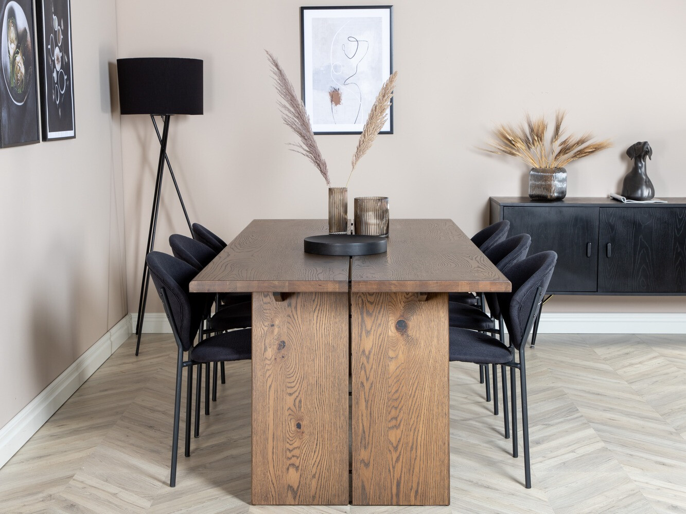 Conjunto de mesas y sillas para comedor Dallas 1788