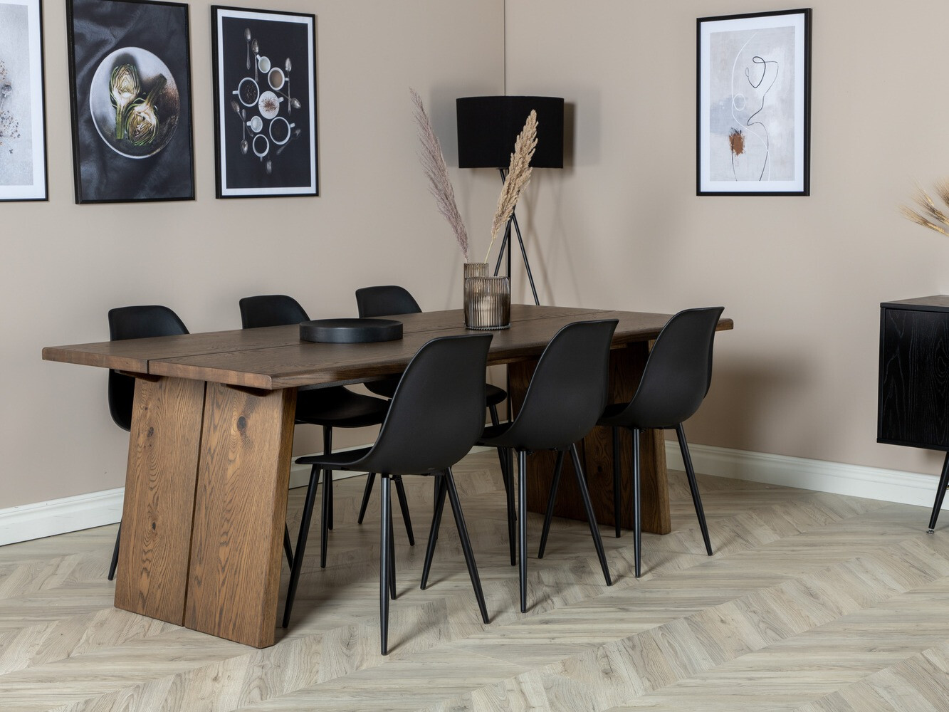 Conjunto de mesas y sillas para comedor Dallas 1842