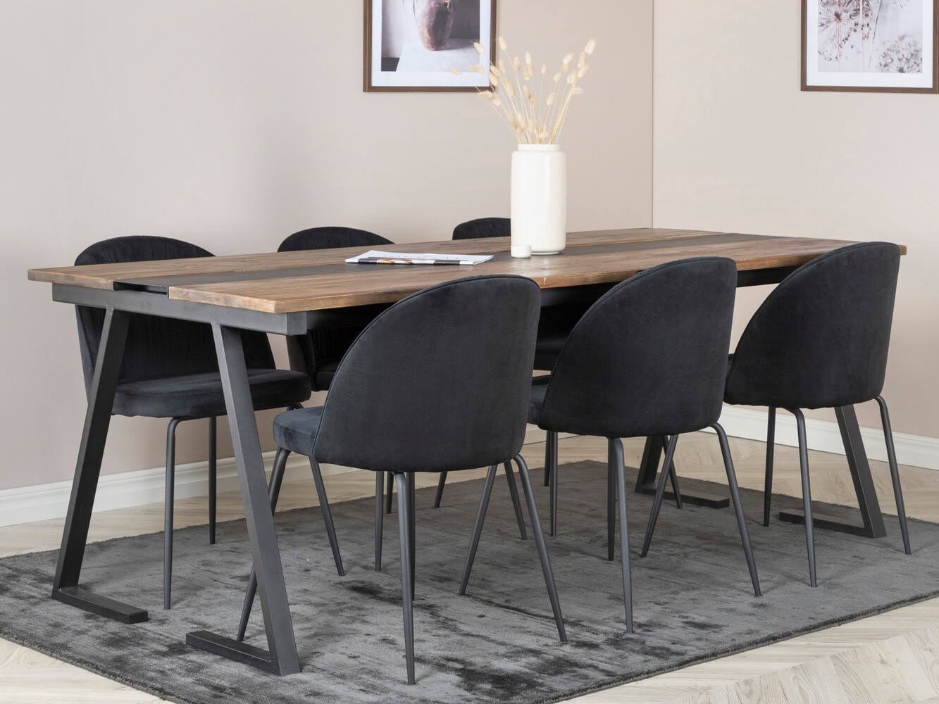 Conjunto de mesas y sillas para comedor Dallas 1943