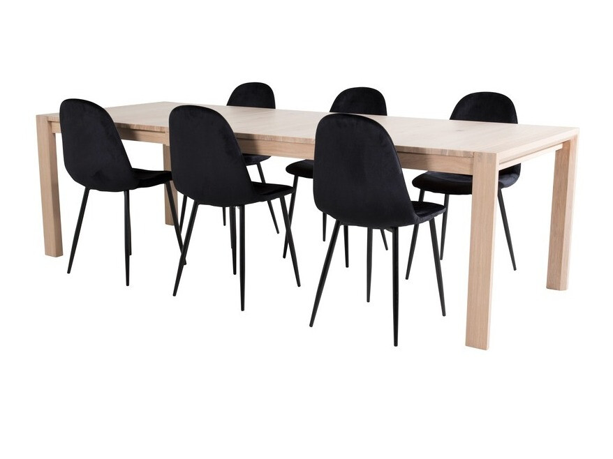 Conjunto de mesas y sillas para comedor Dallas 2027 (Luminoso madera)