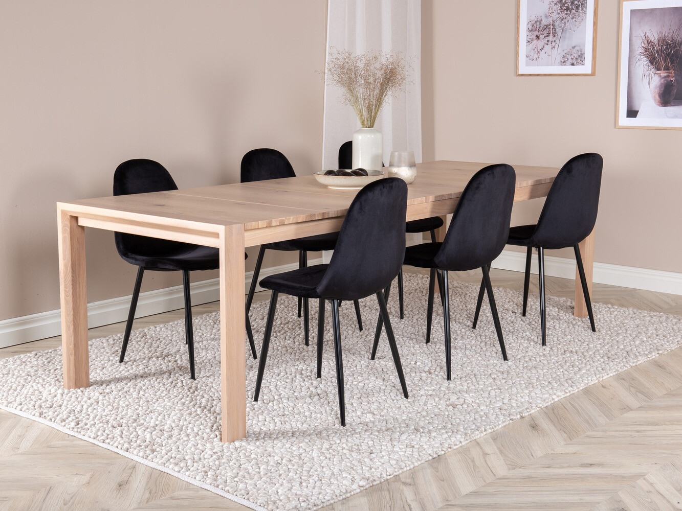 Conjunto de mesas y sillas para comedor Dallas 2027 (Luminoso madera)