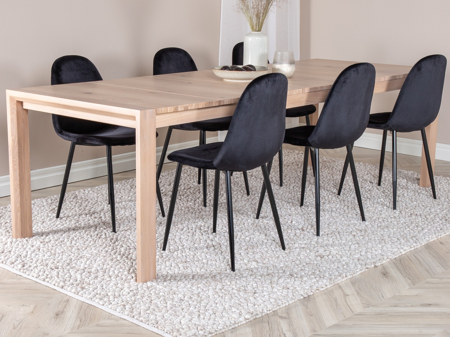 Conjunto de mesas y sillas para comedor Dallas 2027 (Luminoso madera)