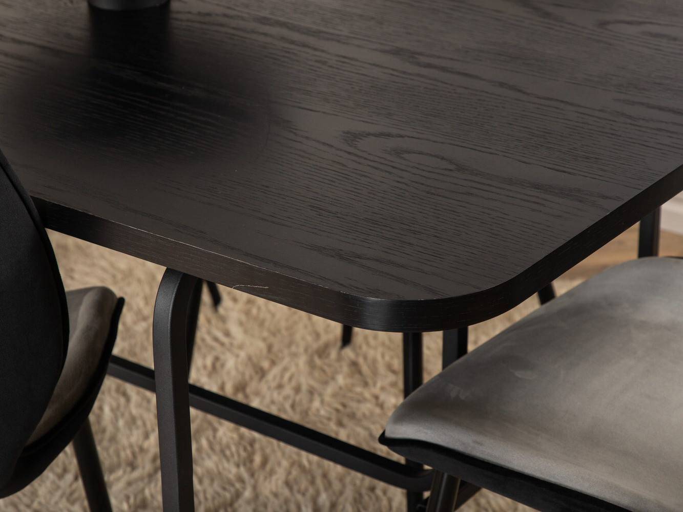 Conjunto de mesas y sillas para comedor Dallas 2782 (Negro)