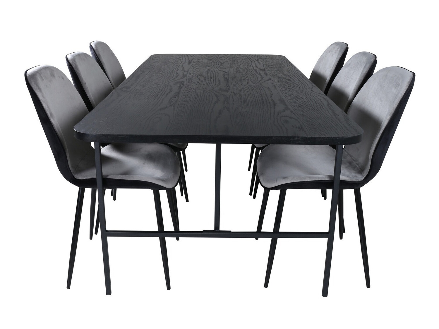 Conjunto de mesas y sillas para comedor Dallas 2782 (Negro)