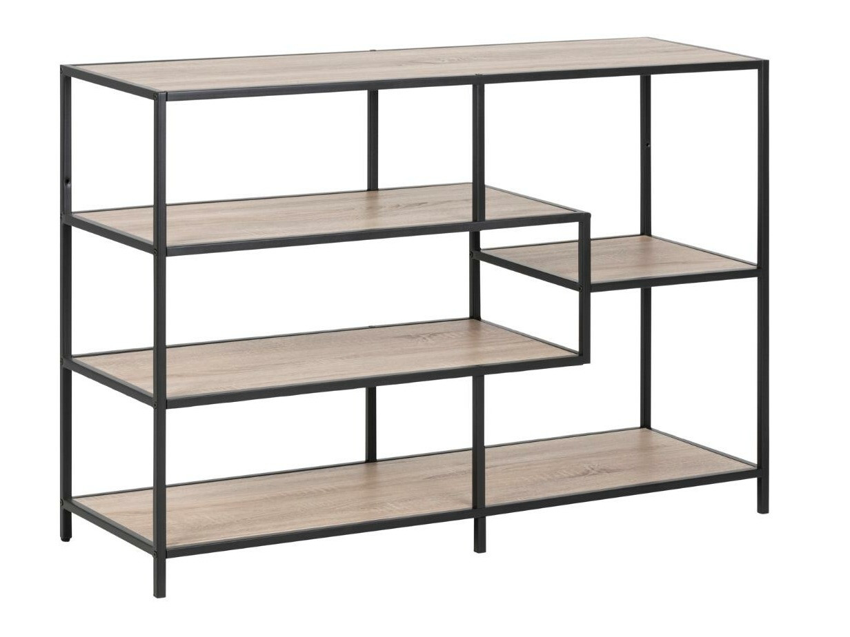 Estantería Norsica Sevferi 102 (Roble Sonoma + Negro)