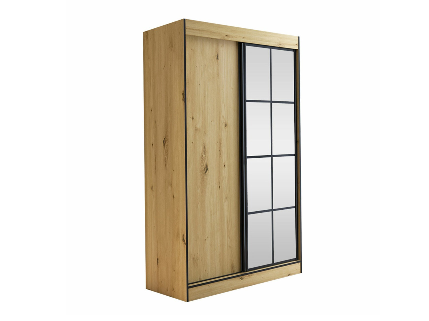 Armario Toledo 118 (Roble Artisan + Negro)