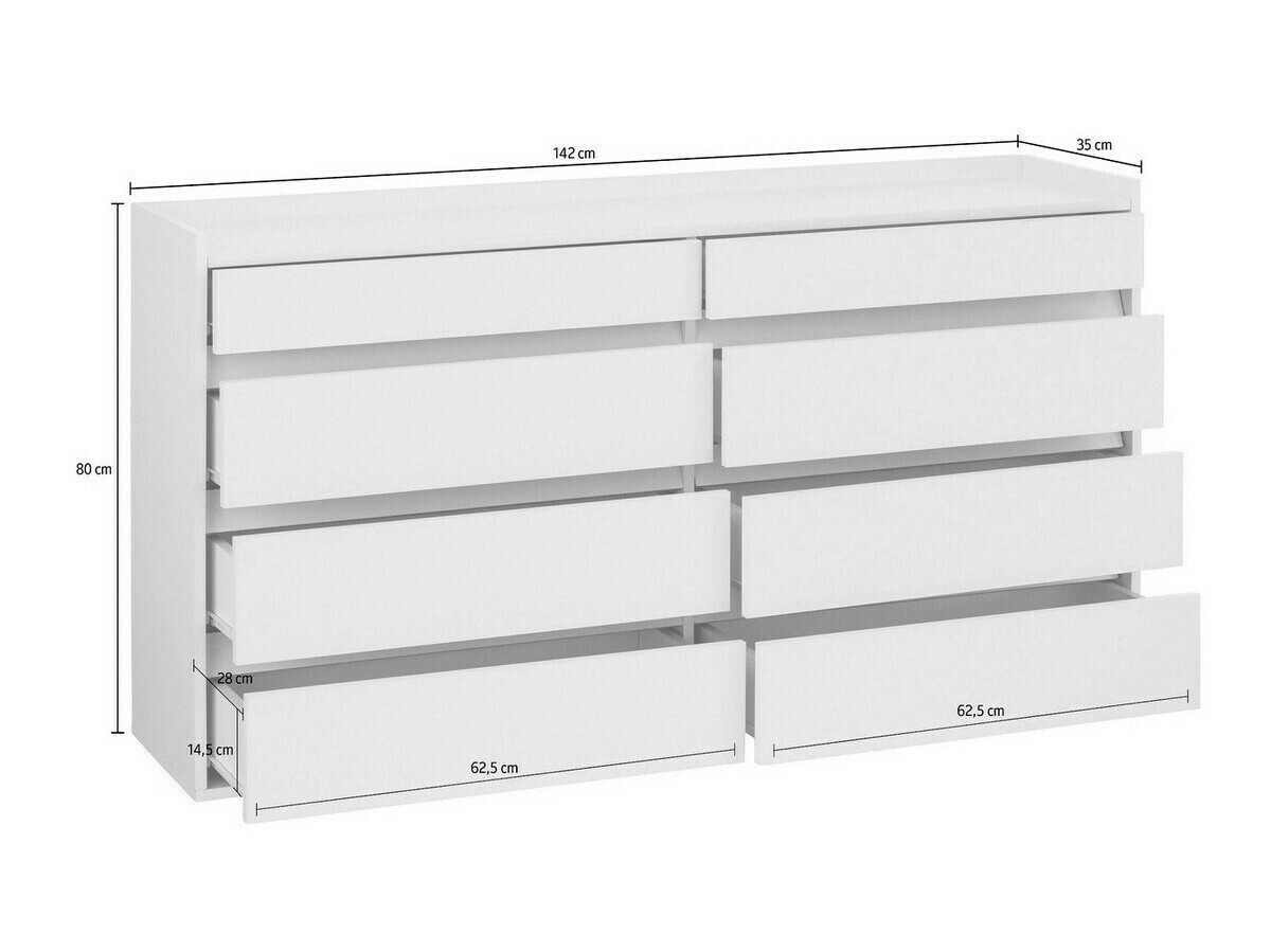 Cómoda Ruvciri 100 (Roble + Antracita)