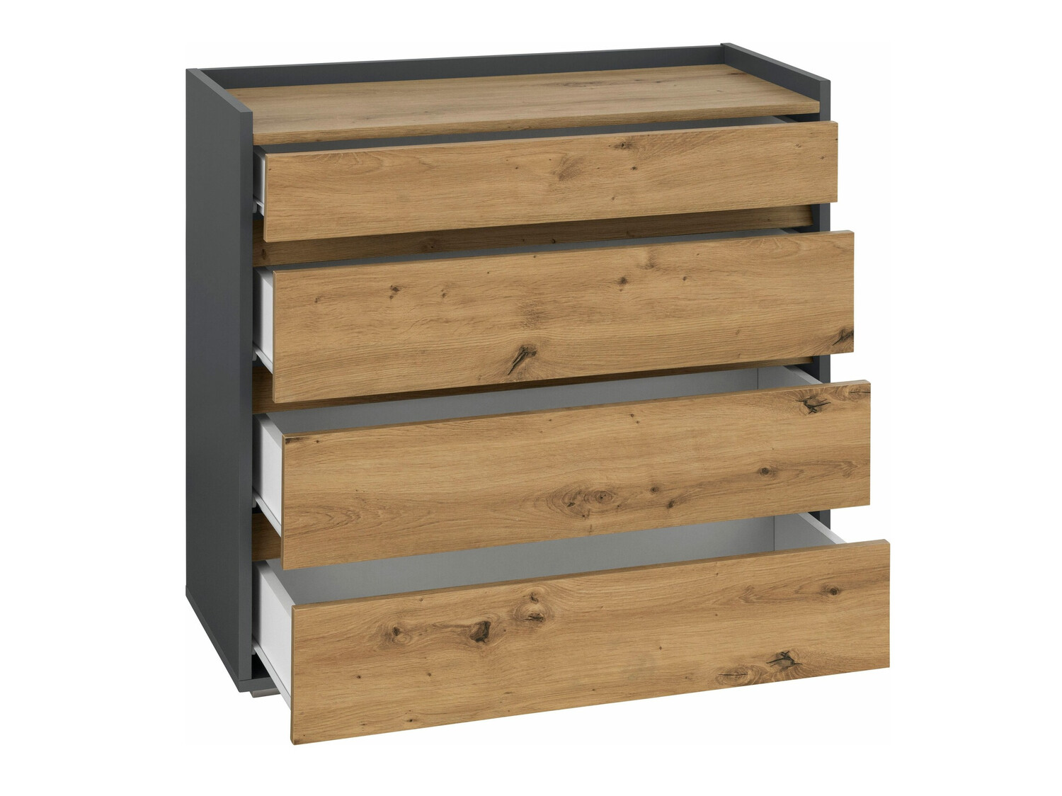 Cómoda Ruvciri 105 (Antracita + Roble)