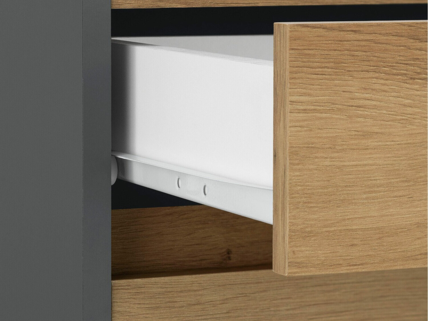 Cómoda Ruvciri 105 (Antracita + Roble)